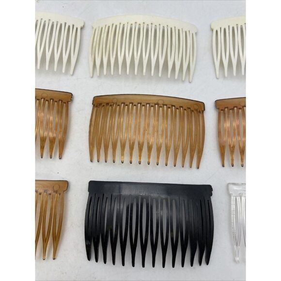 Vintage Lot of 9 Hair Side Comb Hard Plastic main image 7